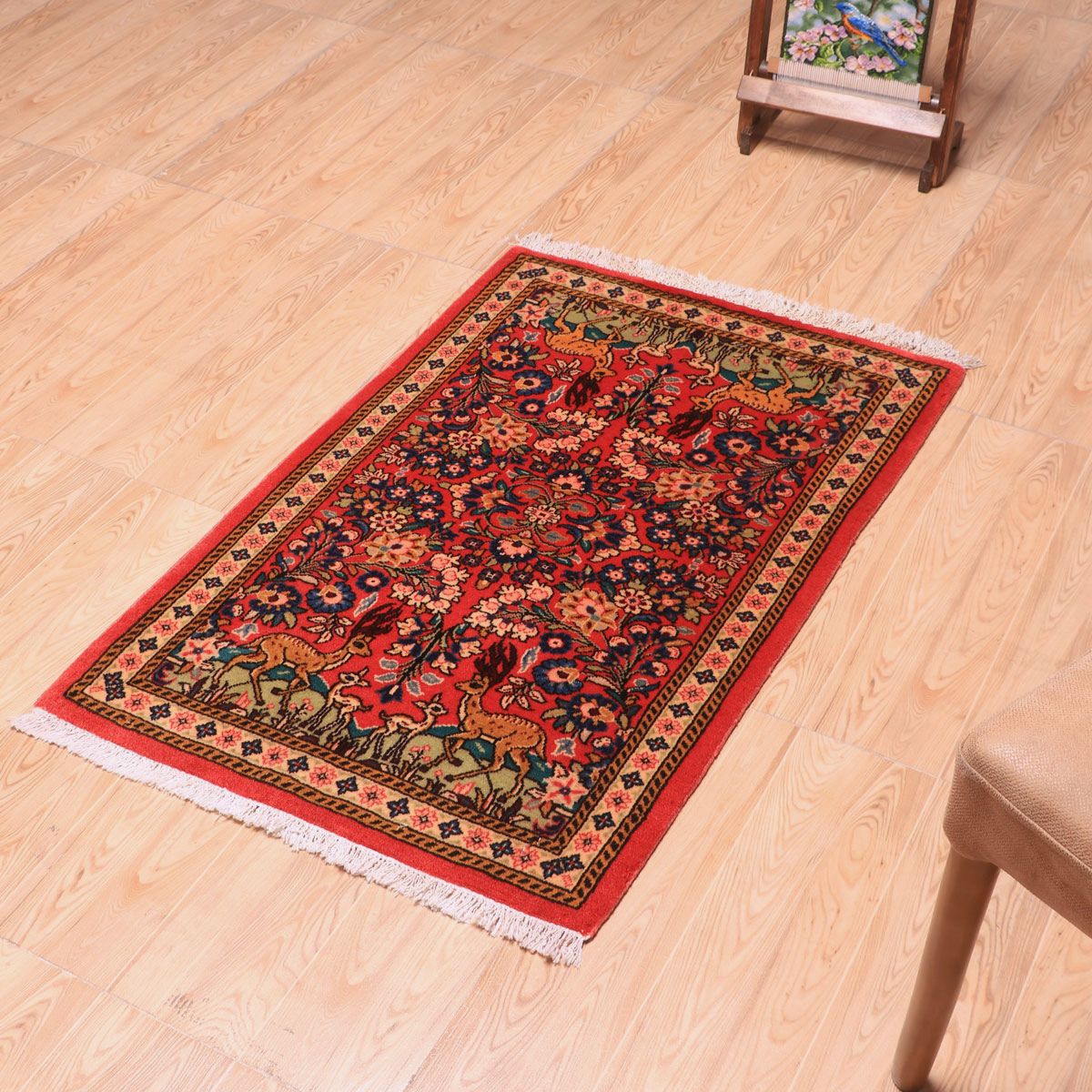 ペルシャ絨毯(イラン産)サルーク 103×69cm(FS-70028)