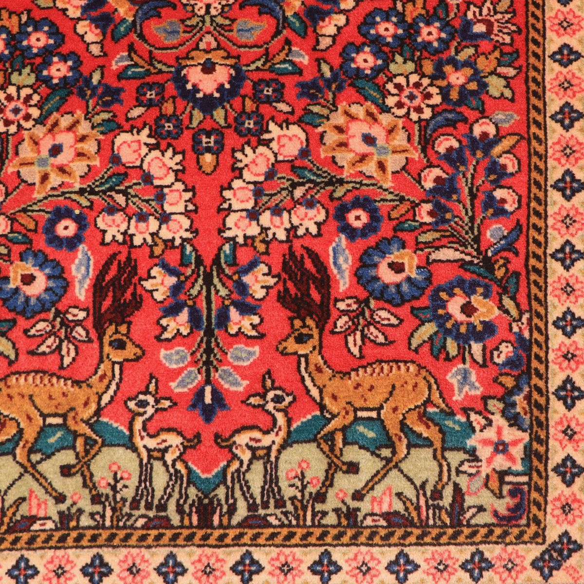 ペルシャ絨毯(イラン産)サルーク 103×69cm(FS-70028)