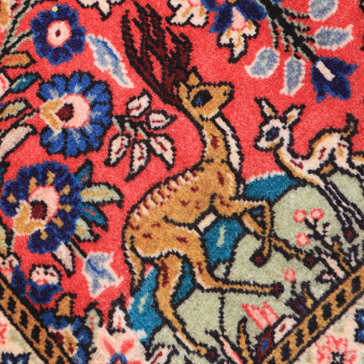 ペルシャ絨毯(イラン産)サルーク 103×69cm(FS-70028)