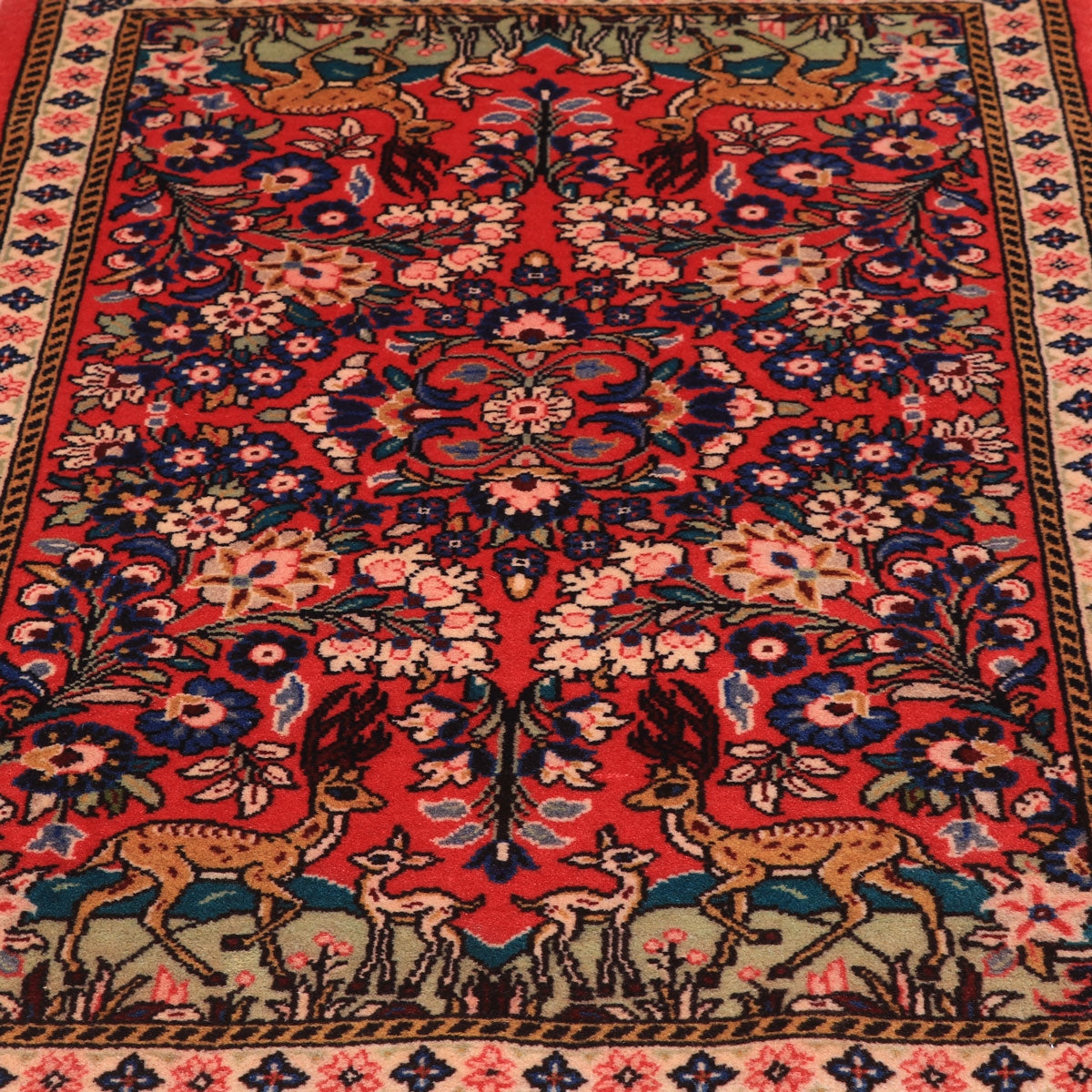 ペルシャ絨毯(イラン産)サルーク 105×67cm(FS-70029)