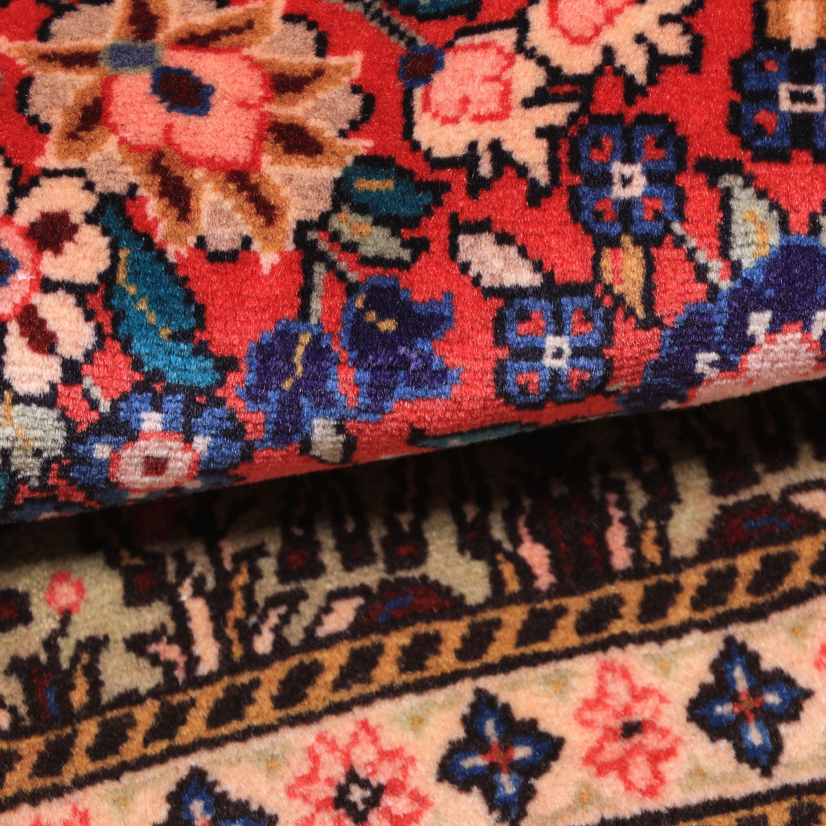 ペルシャ絨毯(イラン産)サルーク 105×67cm(FS-70029)