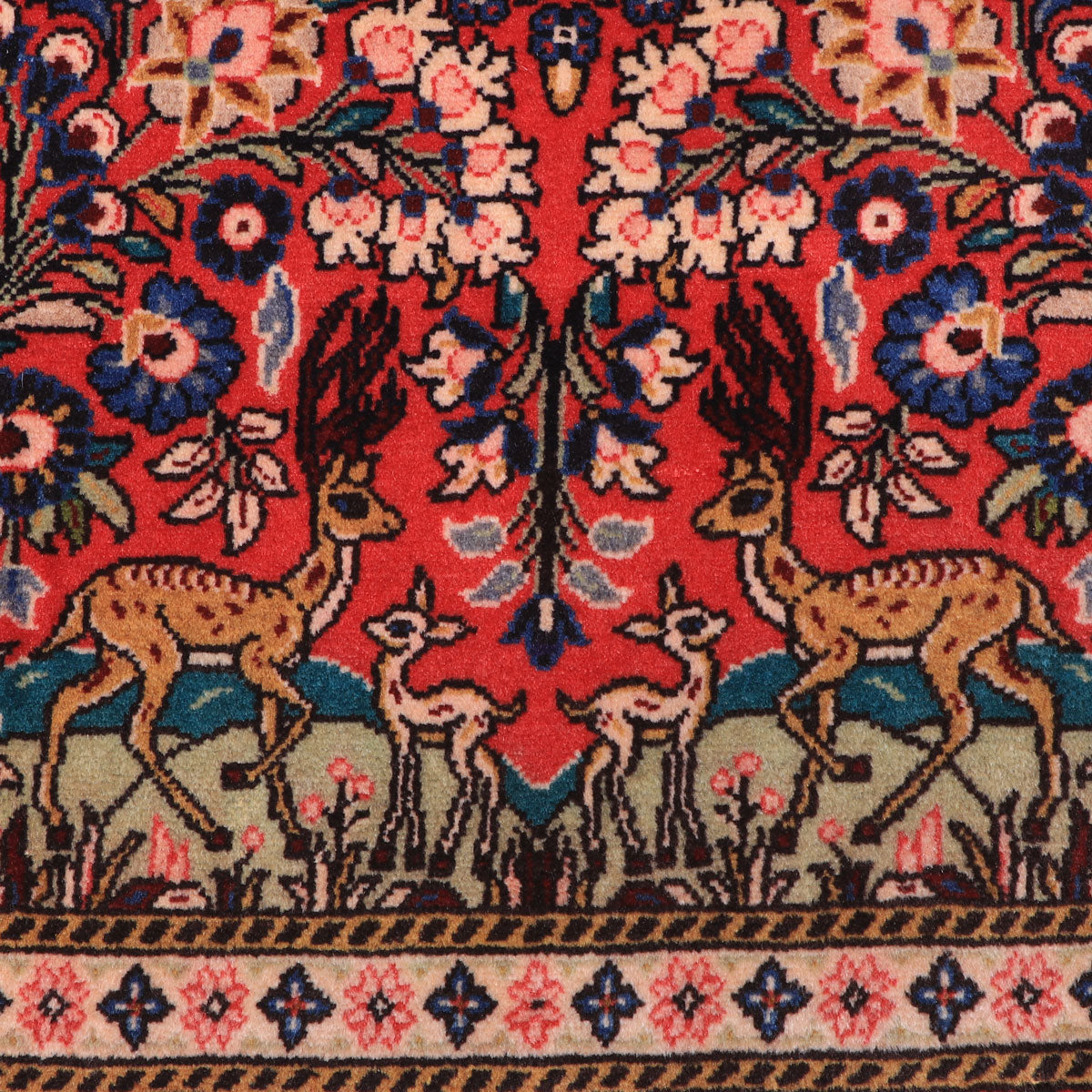 ペルシャ絨毯(イラン産)サルーク 105×67cm(FS-70029)