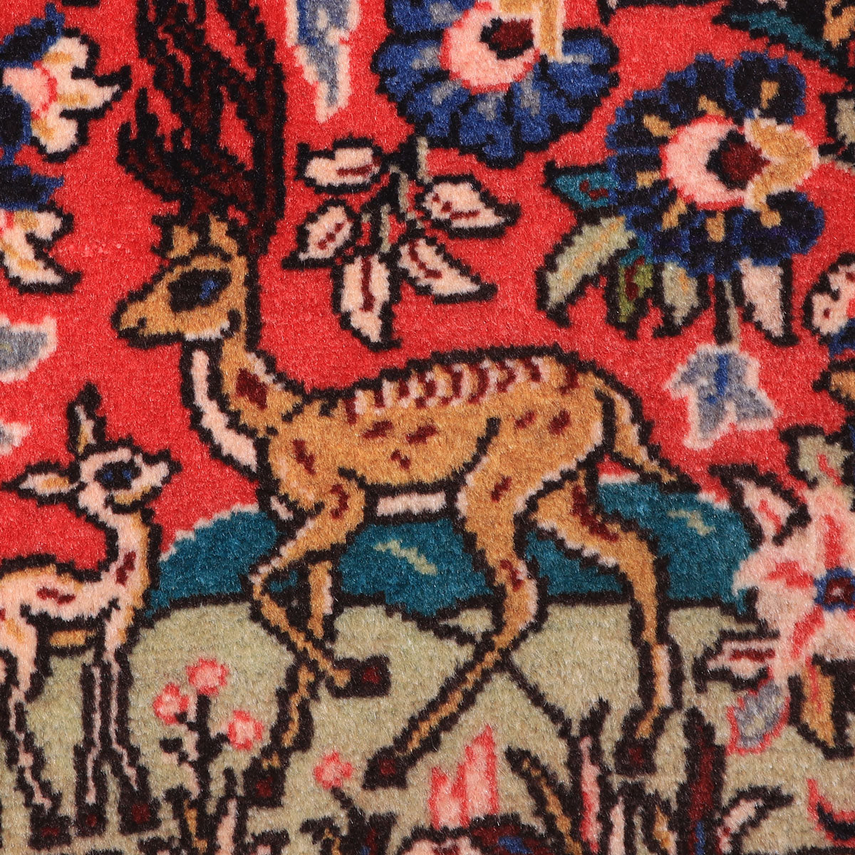 ペルシャ絨毯(イラン産)サルーク 105×67cm(FS-70029)