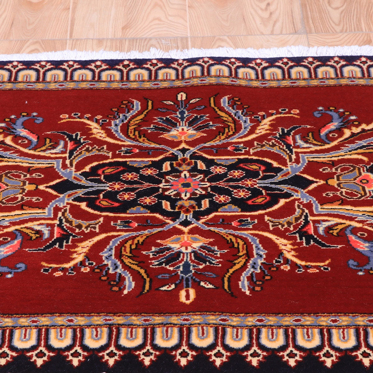 ペルシャ絨毯(イラン産)カーシャーン 101×64cm(FS-70031)