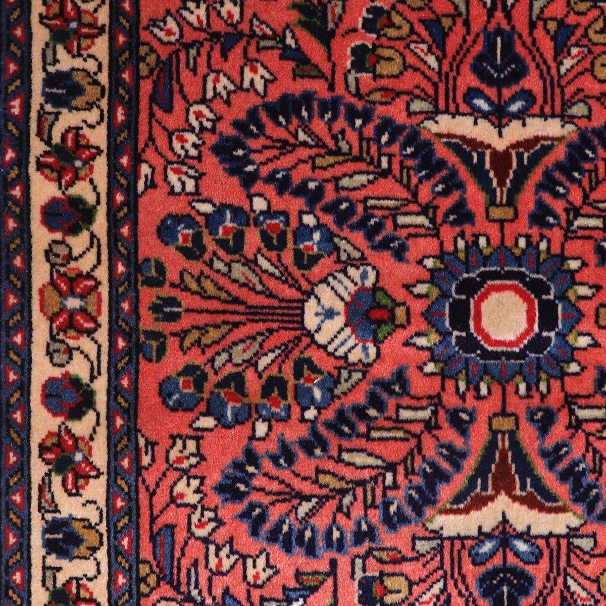 ペルシャ絨毯(イラン産)サルーク 126×68cm(FS-70035)