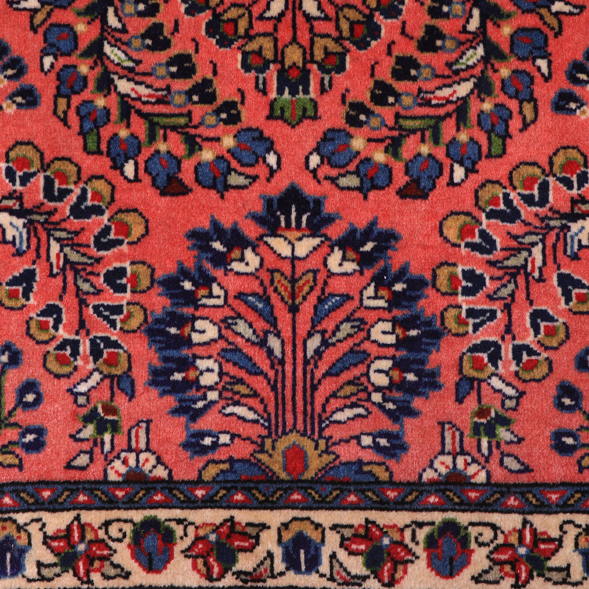 ペルシャ絨毯(イラン産)サルーク 126×68cm(FS-70035)
