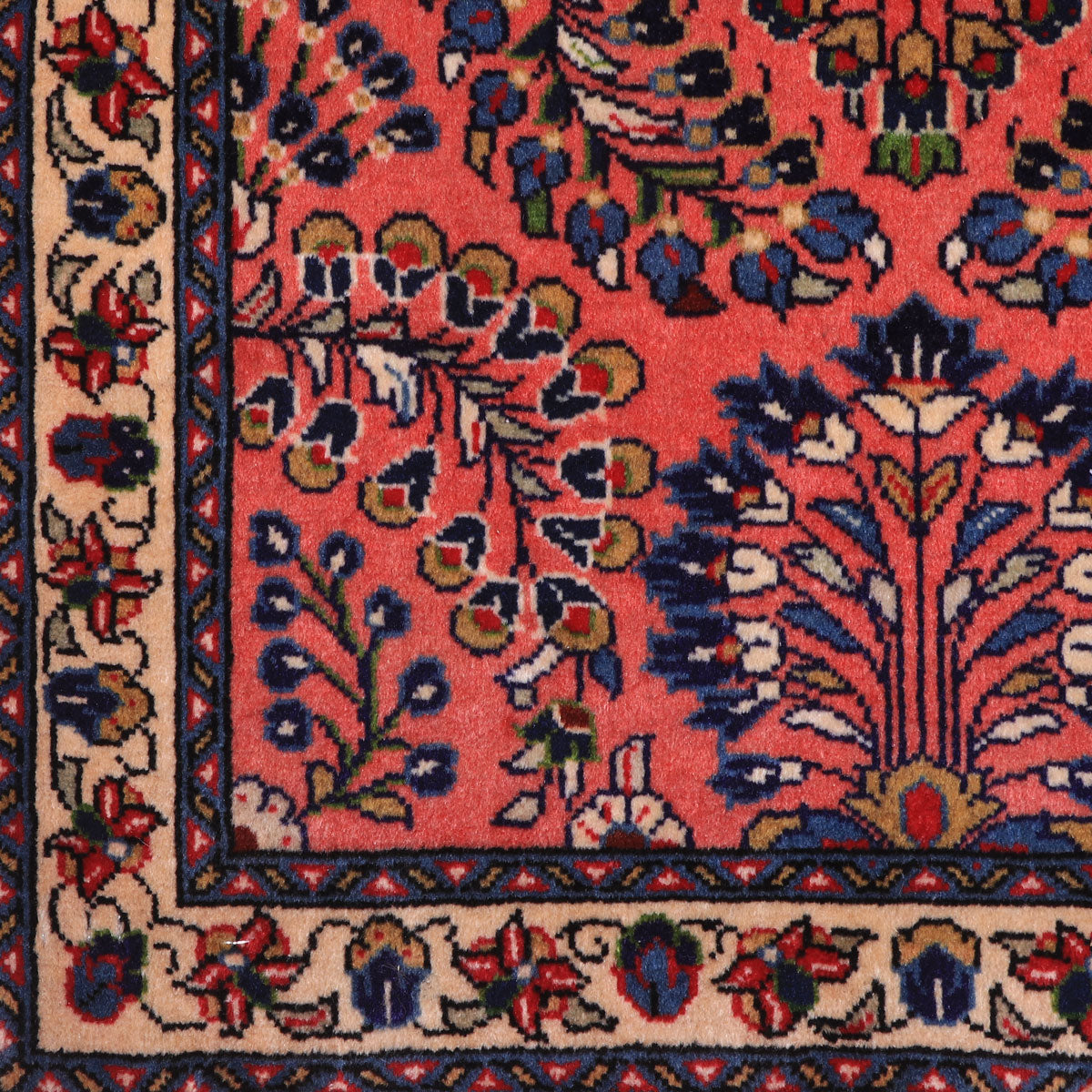 ペルシャ絨毯(イラン産)サルーク 126×68cm(FS-70035)
