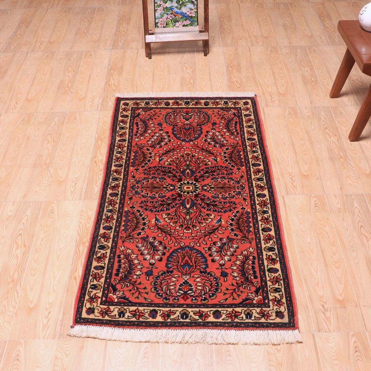 ペルシャ絨毯(イラン産)サルーク 127×67cm(FS-70036)