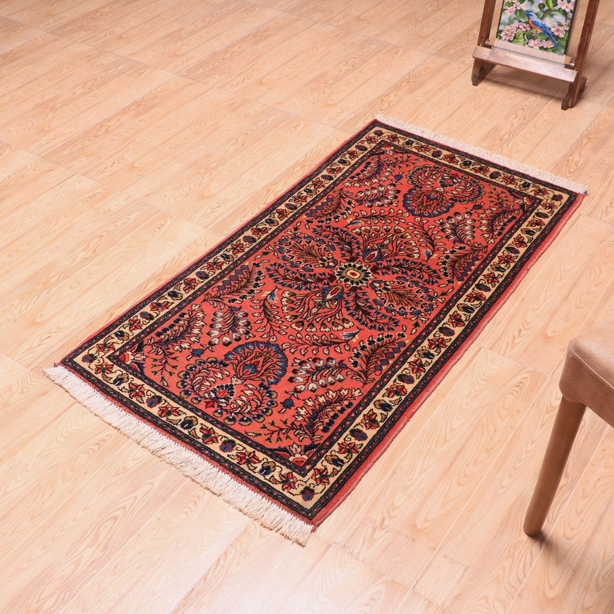 ペルシャ絨毯(イラン産)サルーク 127×67cm(FS-70036)