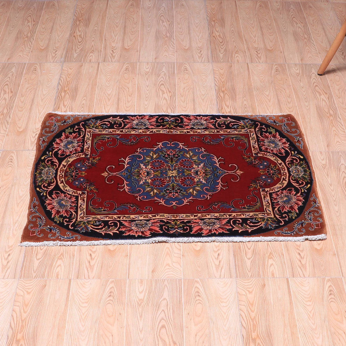 ペルシャ絨毯(イラン産)カーシャーン 90×66cm(FS-70037)