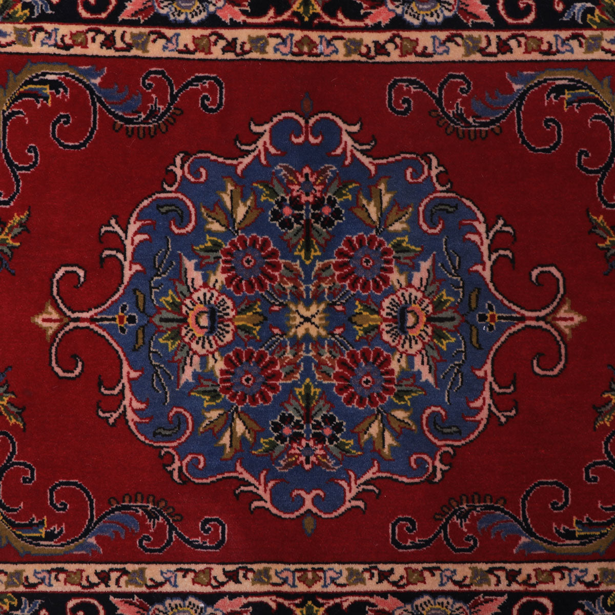 ペルシャ絨毯(イラン産)カーシャーン 90×66cm(FS-70037)