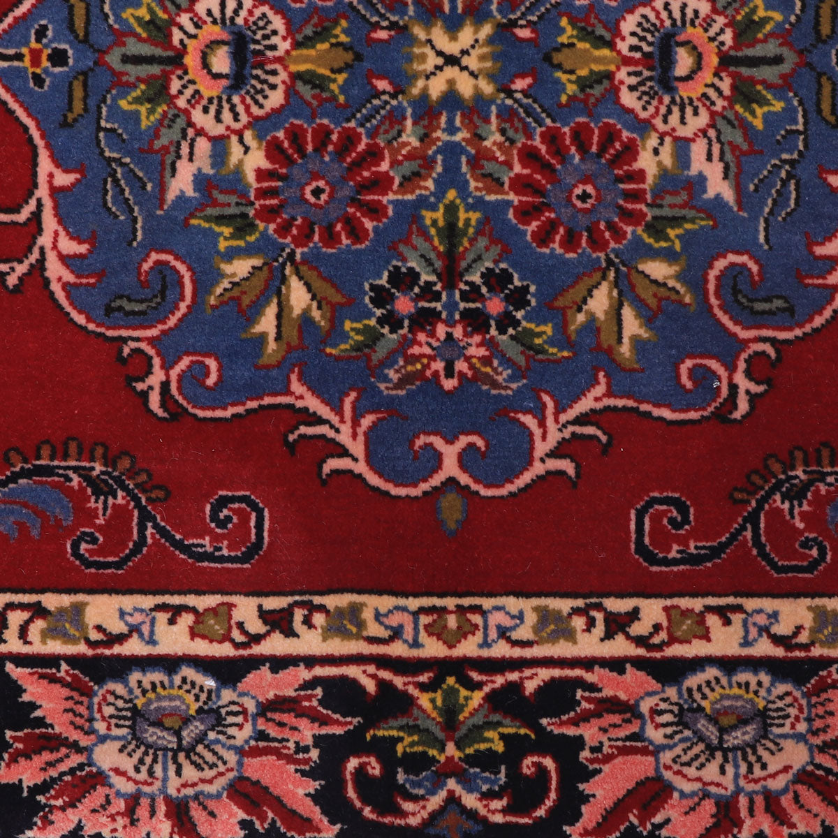 ペルシャ絨毯(イラン産)カーシャーン 90×66cm(FS-70037)