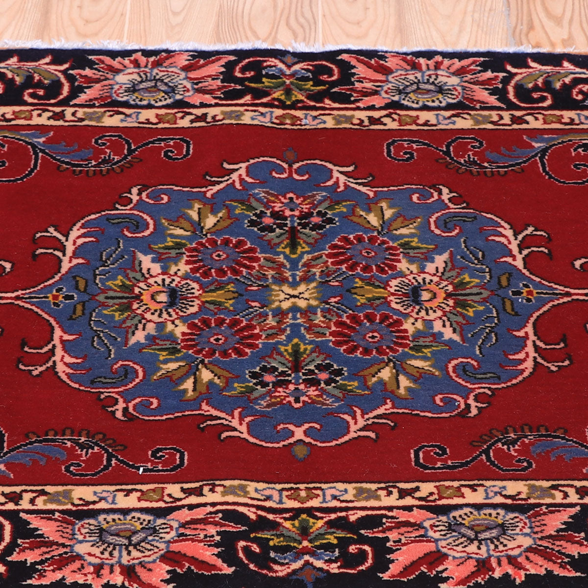 ペルシャ絨毯(イラン産)カーシャーン 90×66cm(FS-70037)