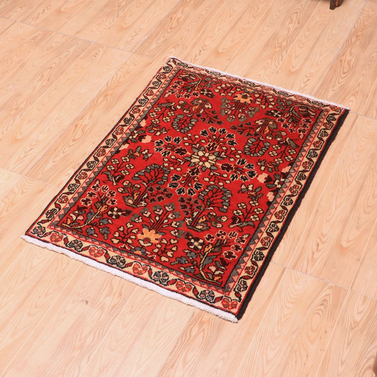 ペルシャ絨毯(イラン産)サルーク 77×57cm(FS-70038)