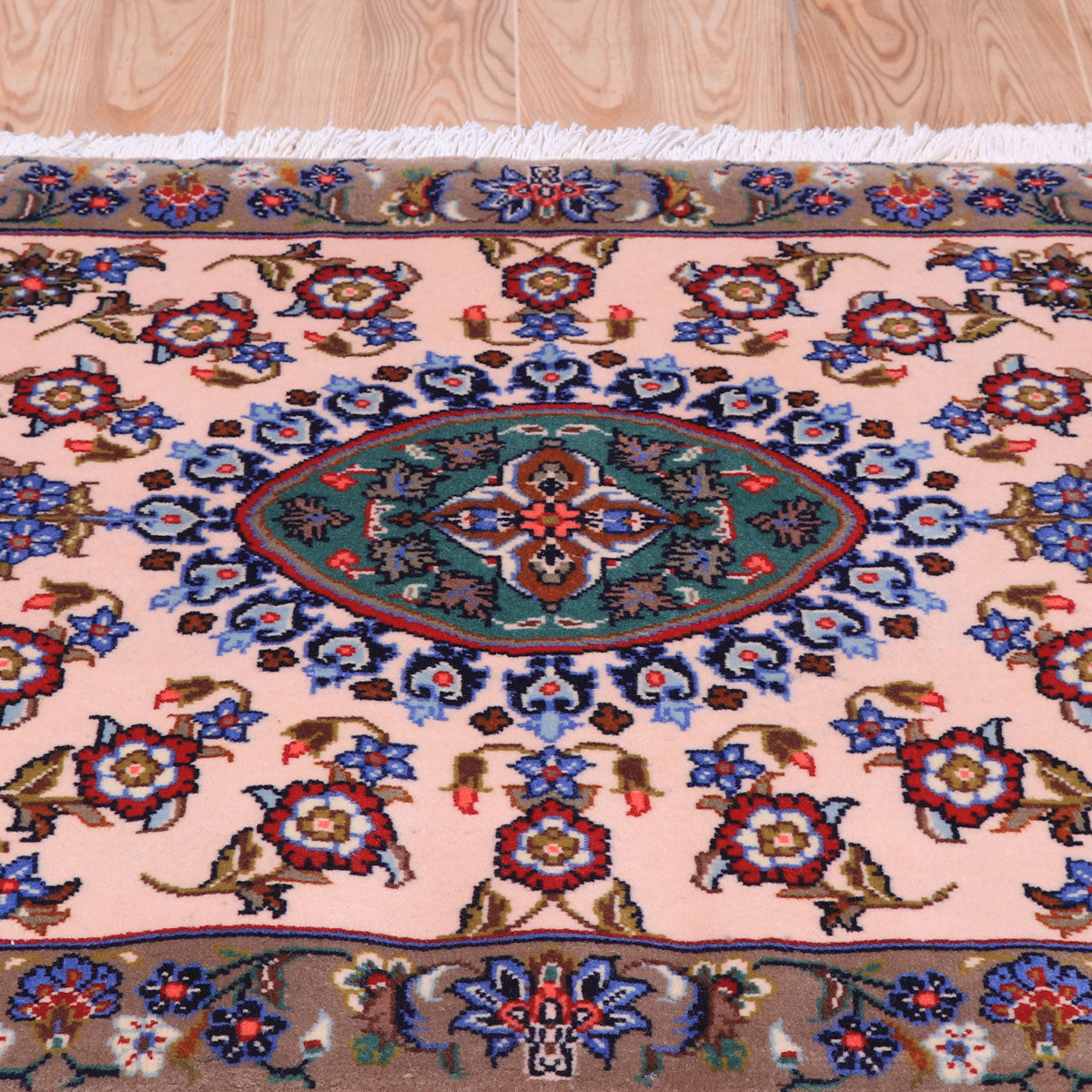 ペルシャ絨毯(イラン産)カーシャーン 100×71cm(FS-70039)