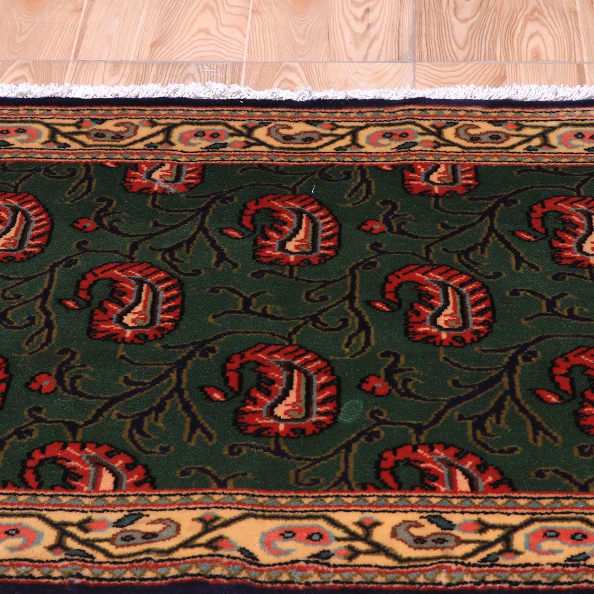 ペルシャ絨毯(イラン産)クム 93×61cm(FS-70040)