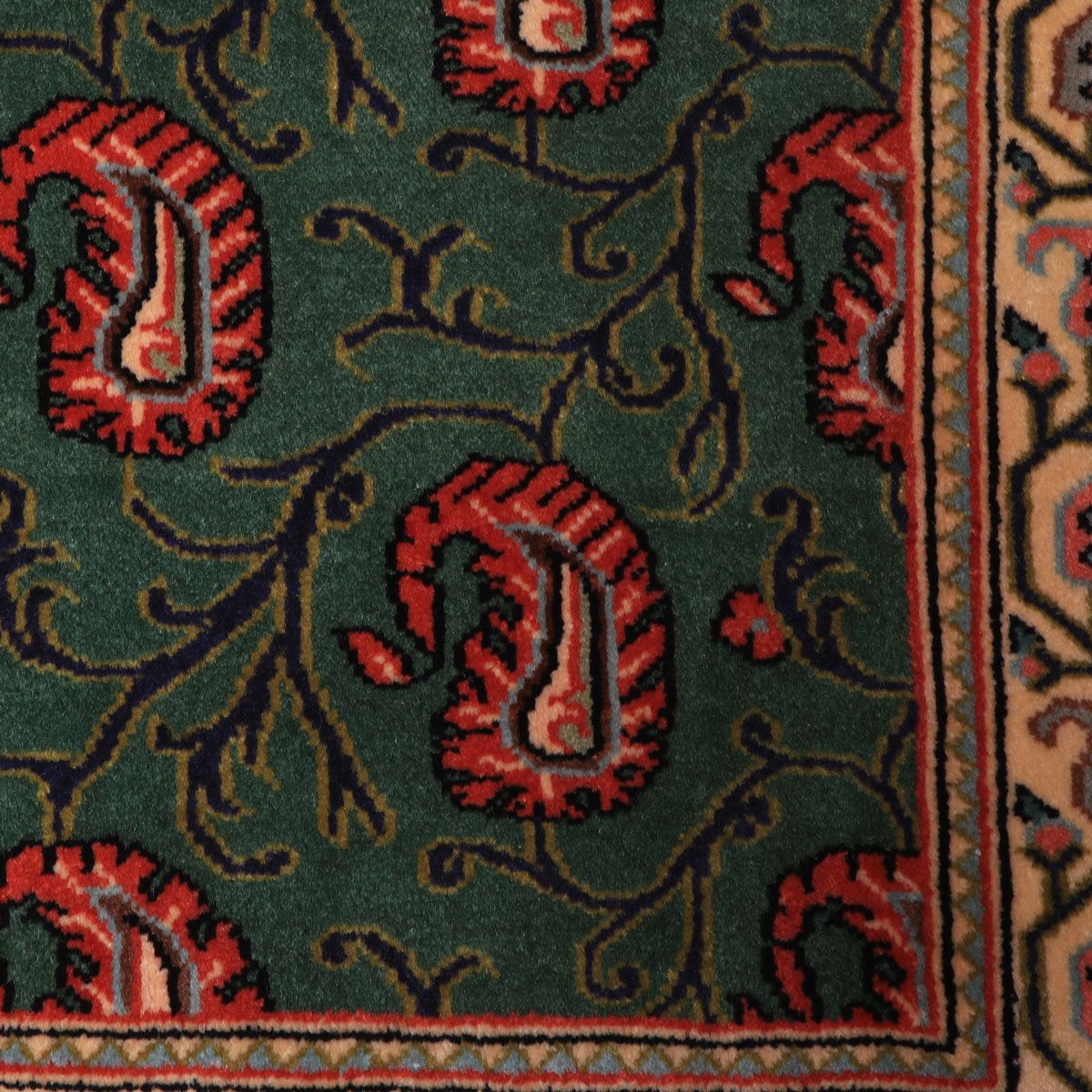 ペルシャ絨毯(イラン産)クム 93×61cm(FS-70040)