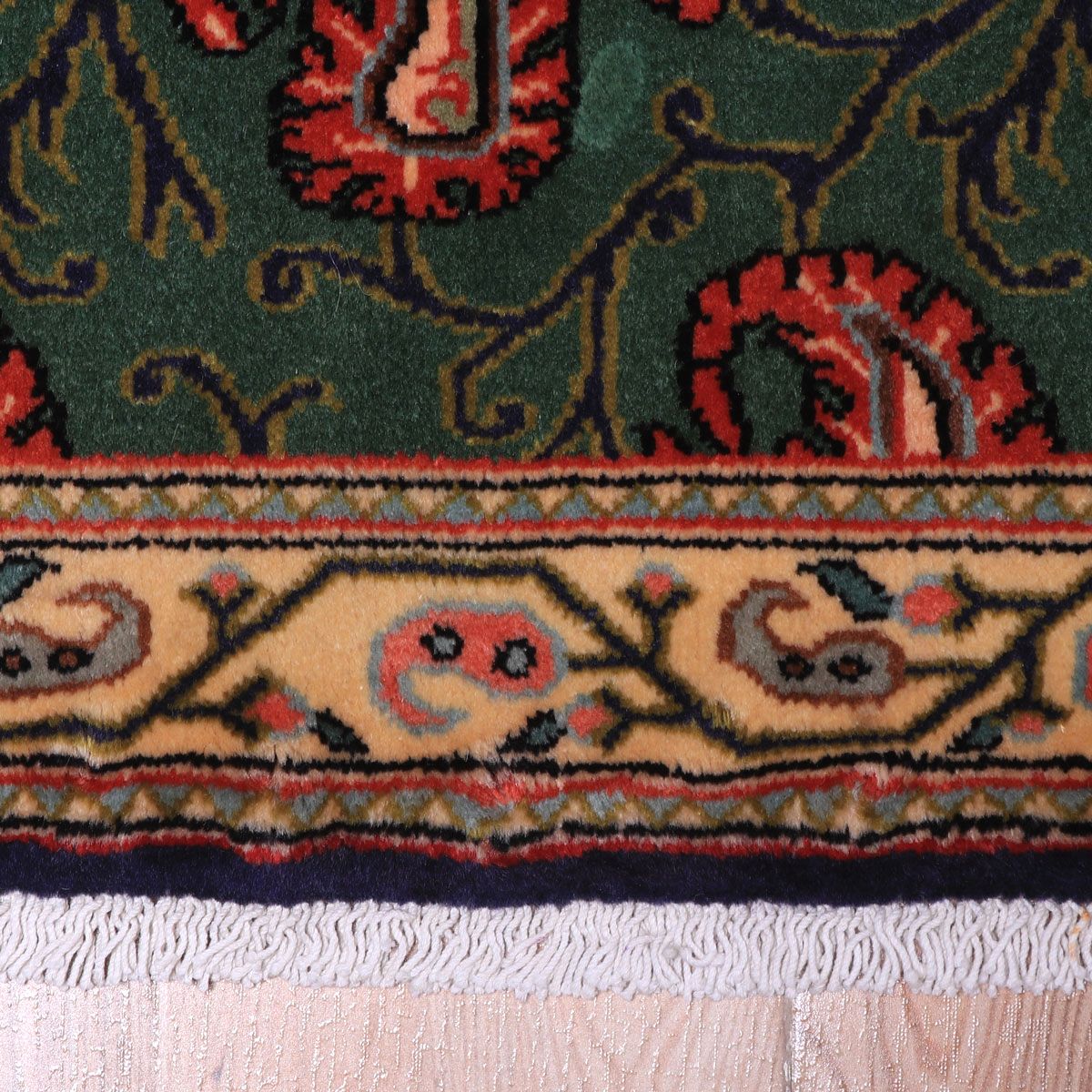 ペルシャ絨毯(イラン産)クム 93×61cm(FS-70040)