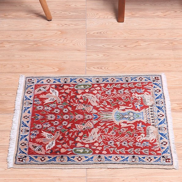 ペルシャ絨毯(イラン産)ナイン 56×47cm(FS-70042)
