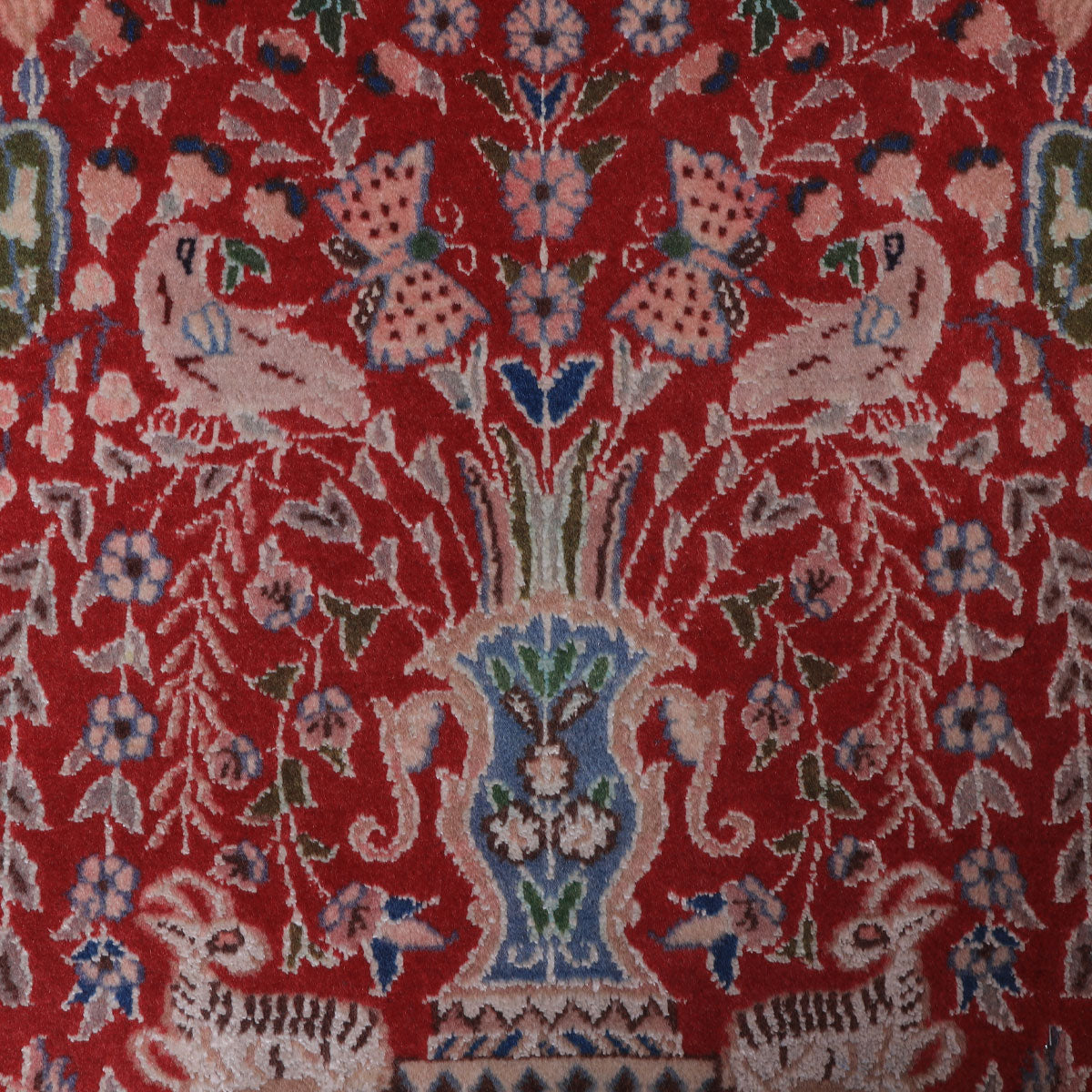 ペルシャ絨毯(イラン産)ナイン 56×47cm(FS-70042)