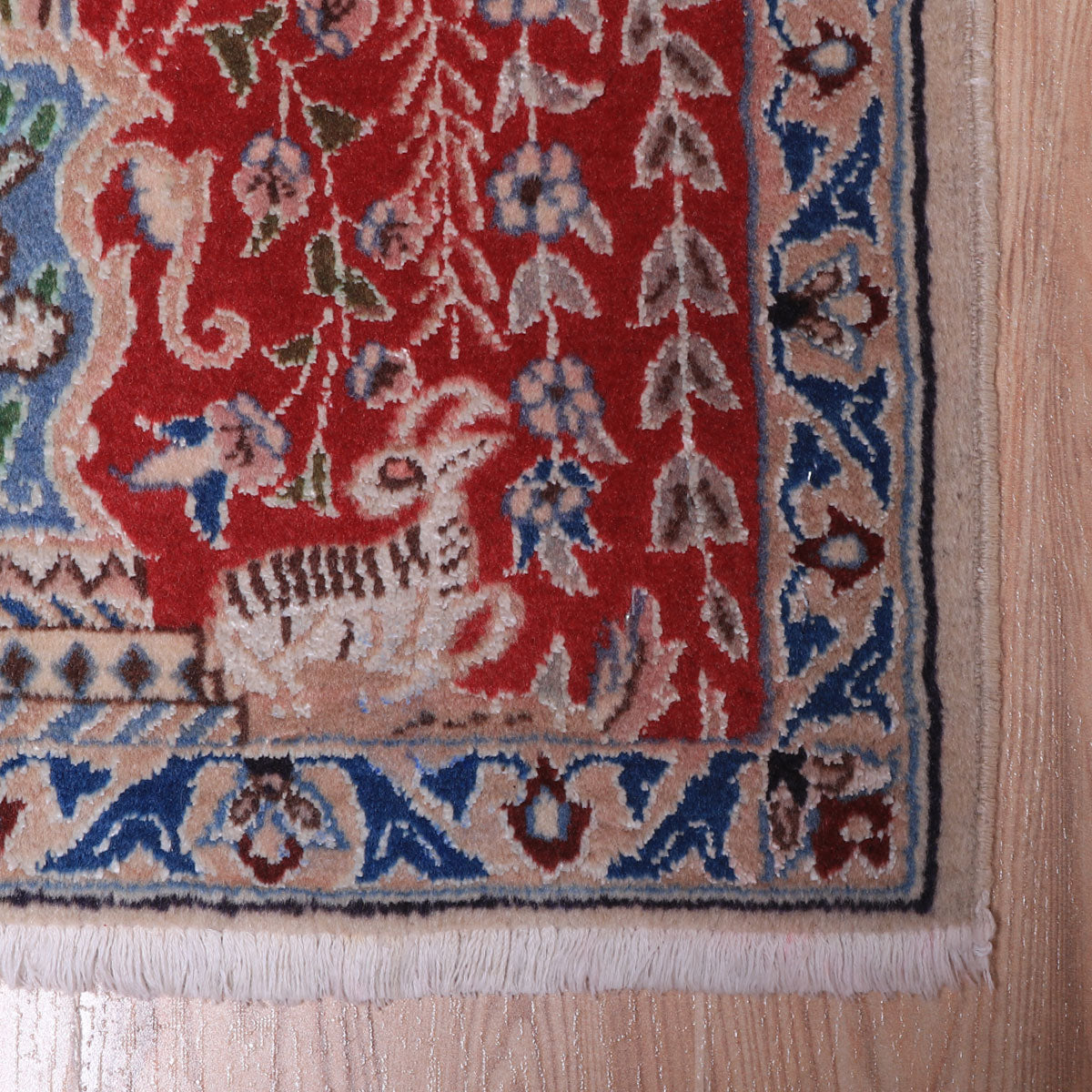 ペルシャ絨毯(イラン産)ナイン 56×47cm(FS-70042)