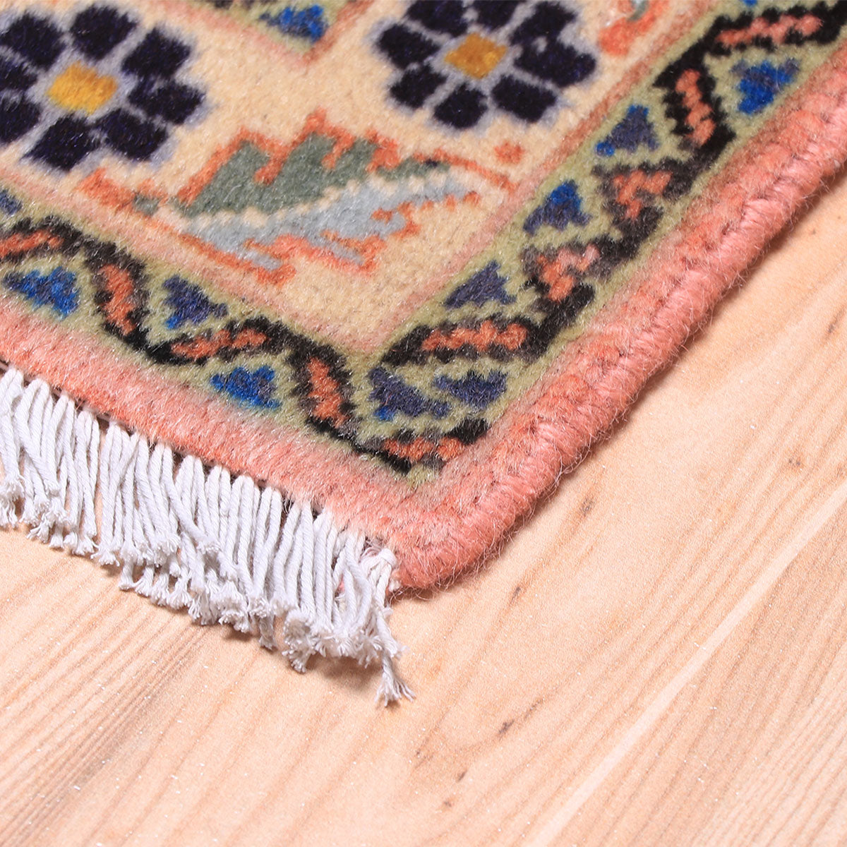 ペルシャ絨毯(イラン産)イスファハンアンティーク 100×65cm(FS-70043)