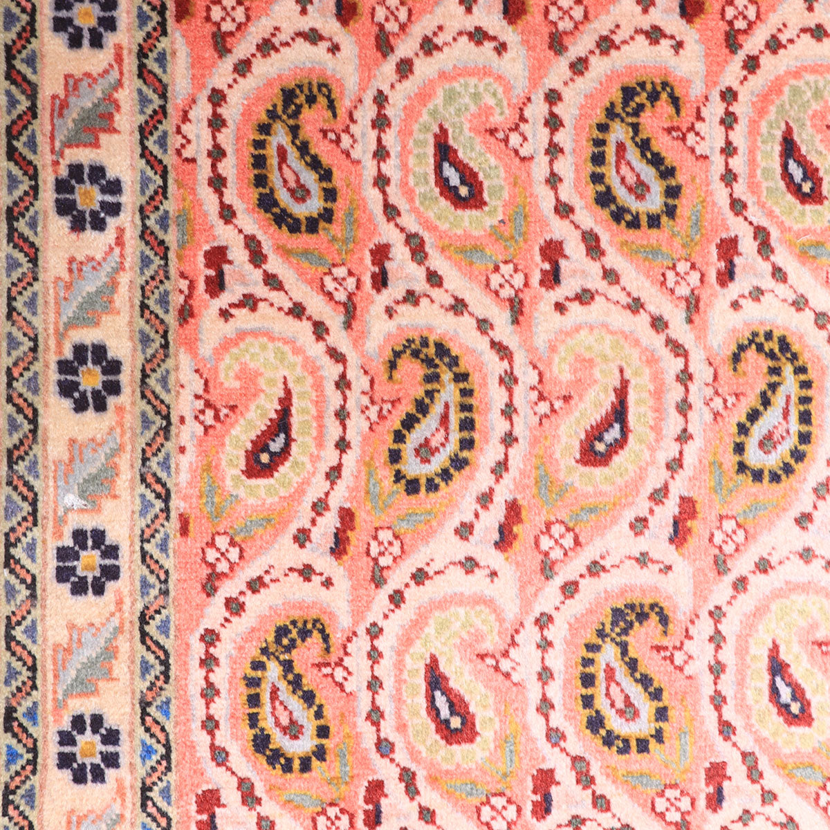 ペルシャ絨毯(イラン産)イスファハンアンティーク 100×65cm(FS-70043)