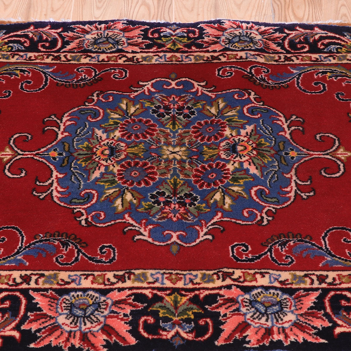 ペルシャ絨毯(イラン産)カーシャーン 91×69cm(FS-70045)