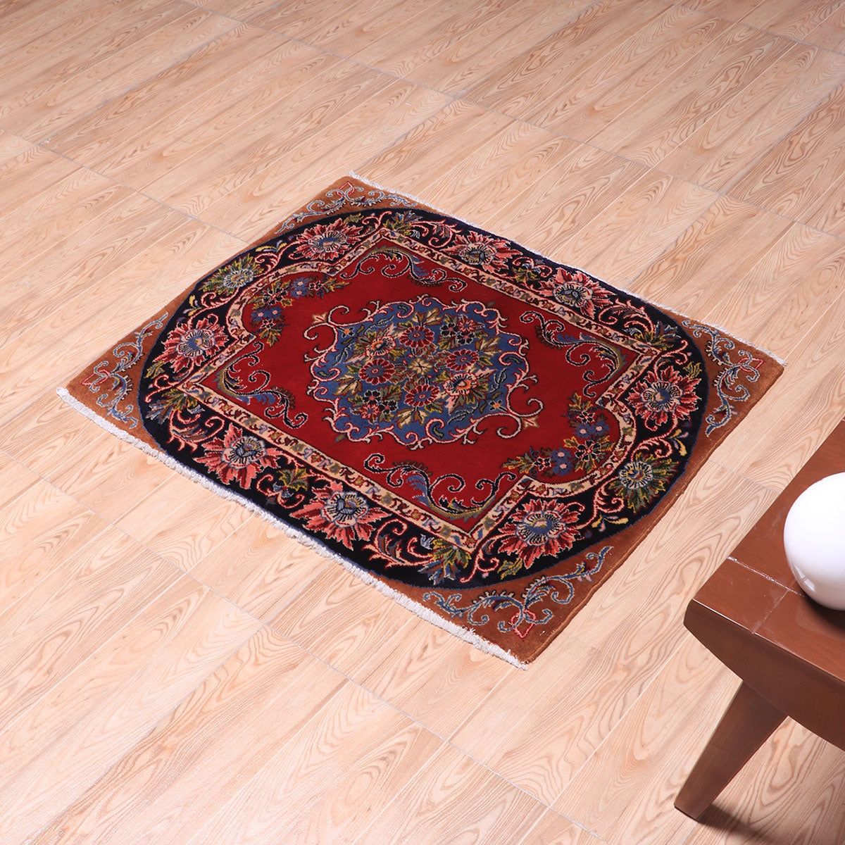 ペルシャ絨毯(イラン産)カーシャーン 91×69cm(FS-70045)