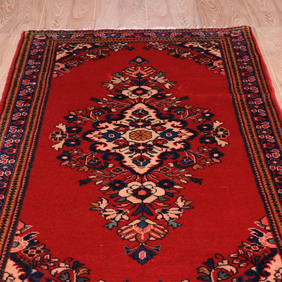 ペルシャ絨毯(イラン産)サルーク 130×62cm(FS-70046)