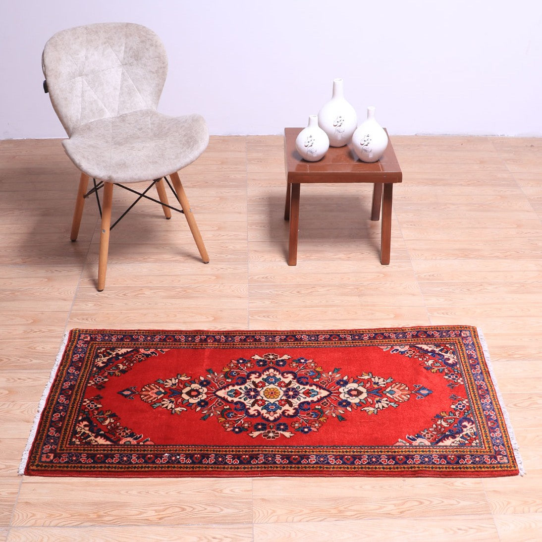 ペルシャ絨毯(イラン産)サルーク 130×62cm(FS-70046)