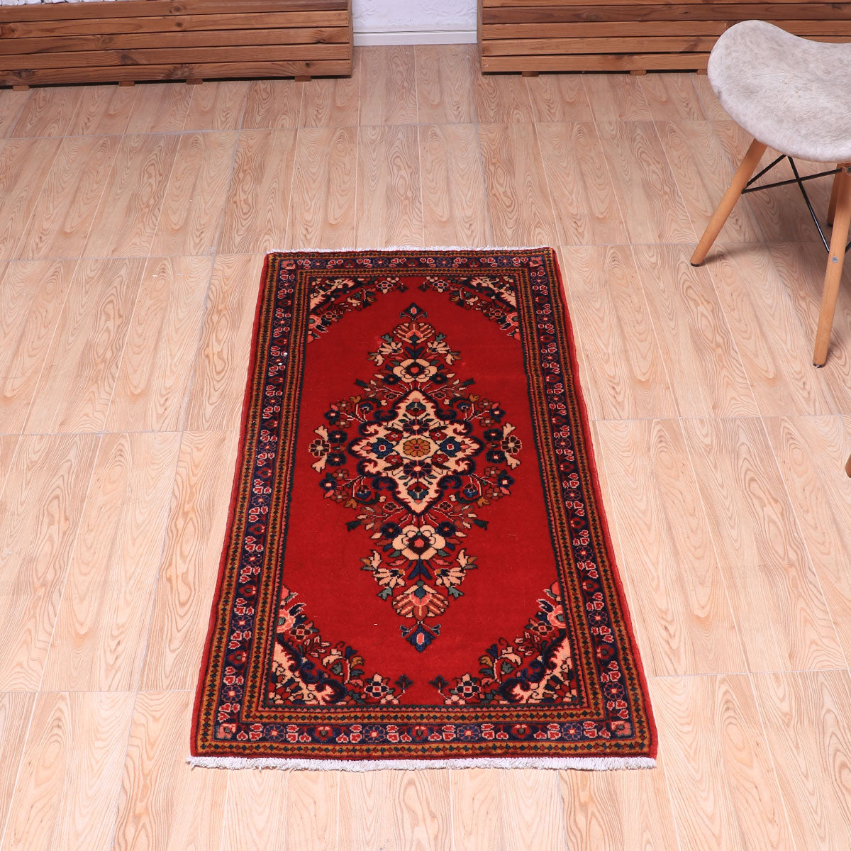 ペルシャ絨毯(イラン産)サルーク 130×62cm(FS-70046)