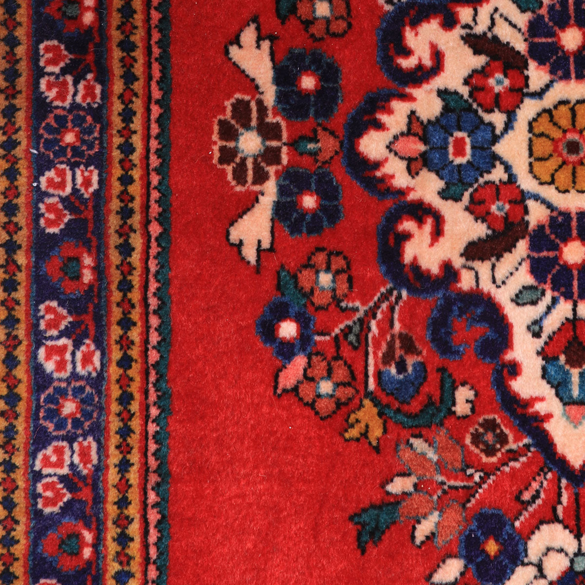 ペルシャ絨毯(イラン産)サルーク 130×62cm(FS-70046)