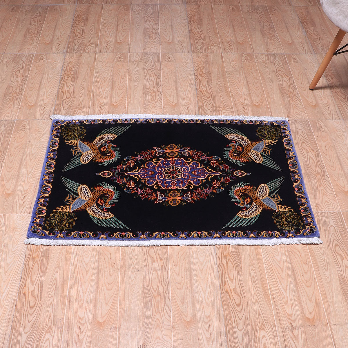 ペルシャ絨毯(イラン産)カーシャーン 94×73cm(FS-70048)