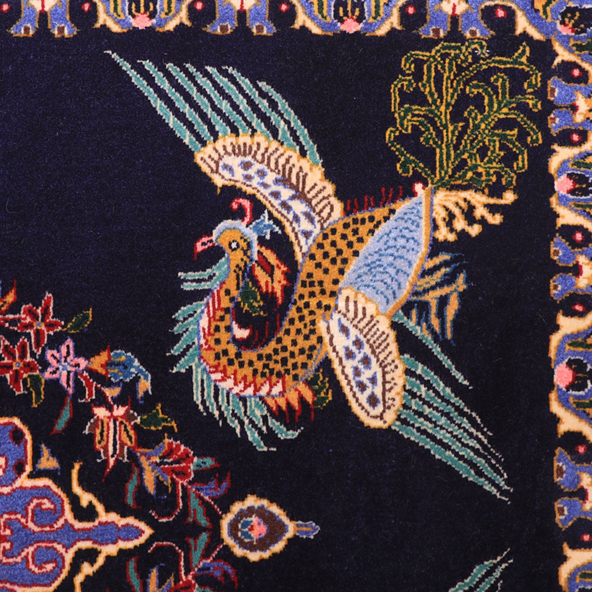 ペルシャ絨毯(イラン産)カーシャーン 94×73cm(FS-70048)