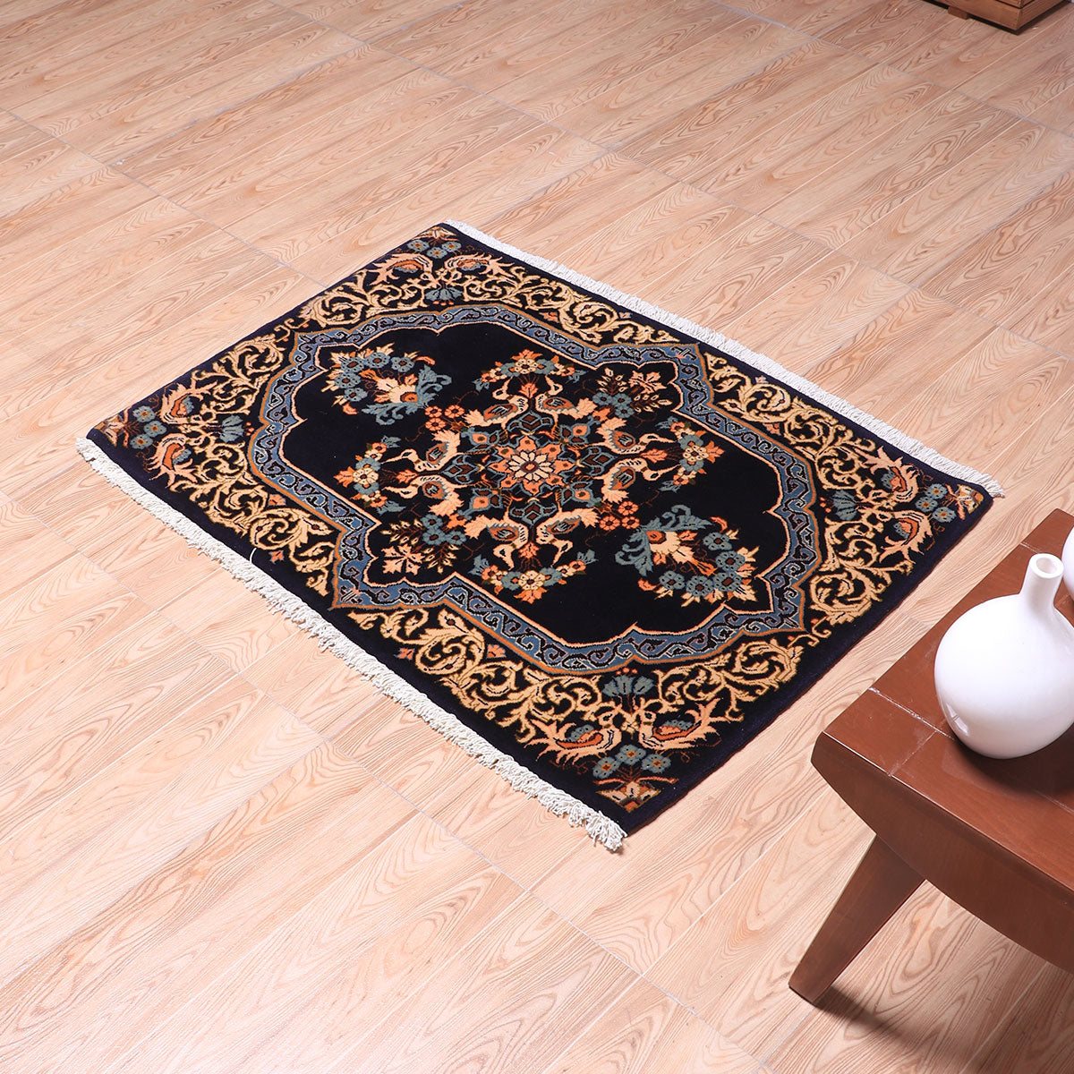ペルシャ絨毯(イラン産)ケルマン 99×73cm(FS-70049)