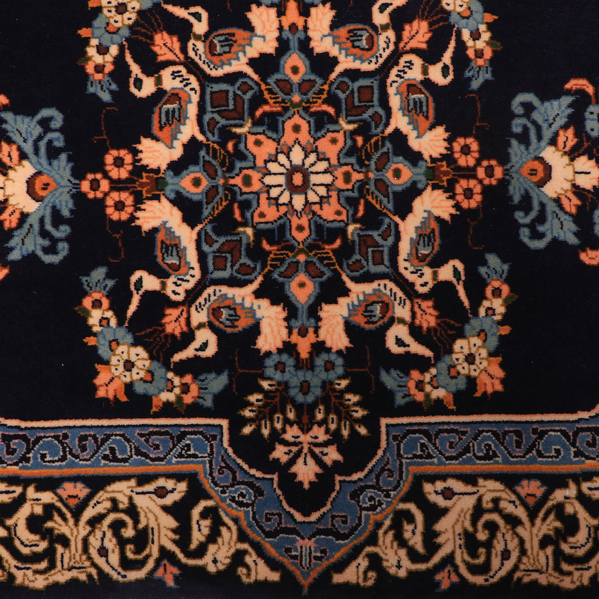 ペルシャ絨毯(イラン産)ケルマン 99×73cm(FS-70049)