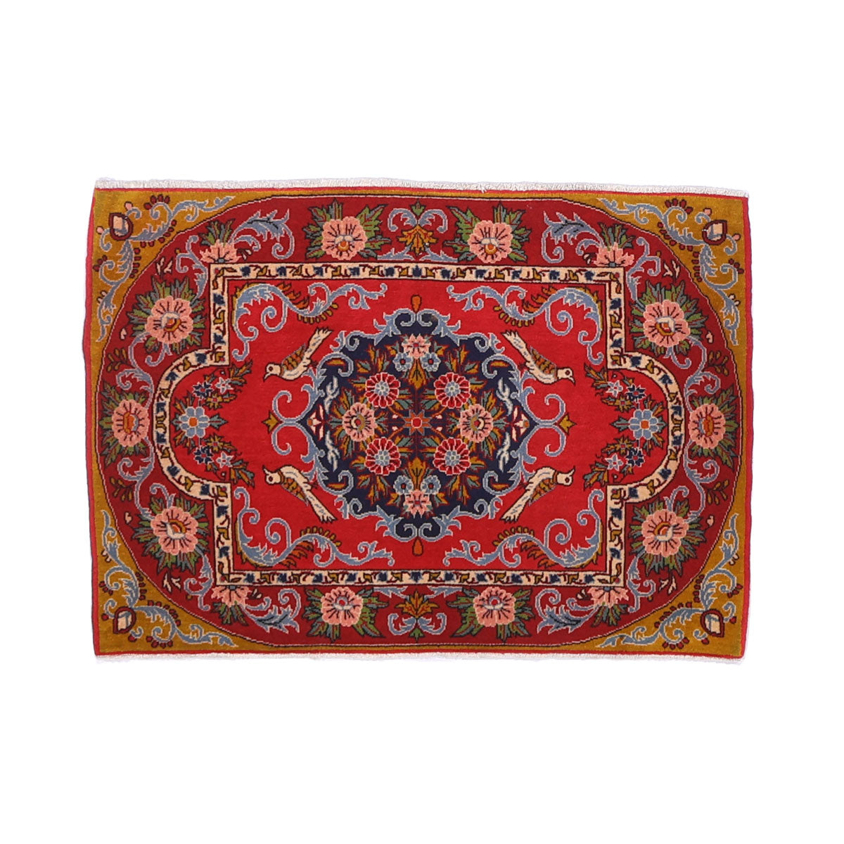 ペルシャ絨毯(イラン産)カーシャーン 97×67cm(FS-70052)