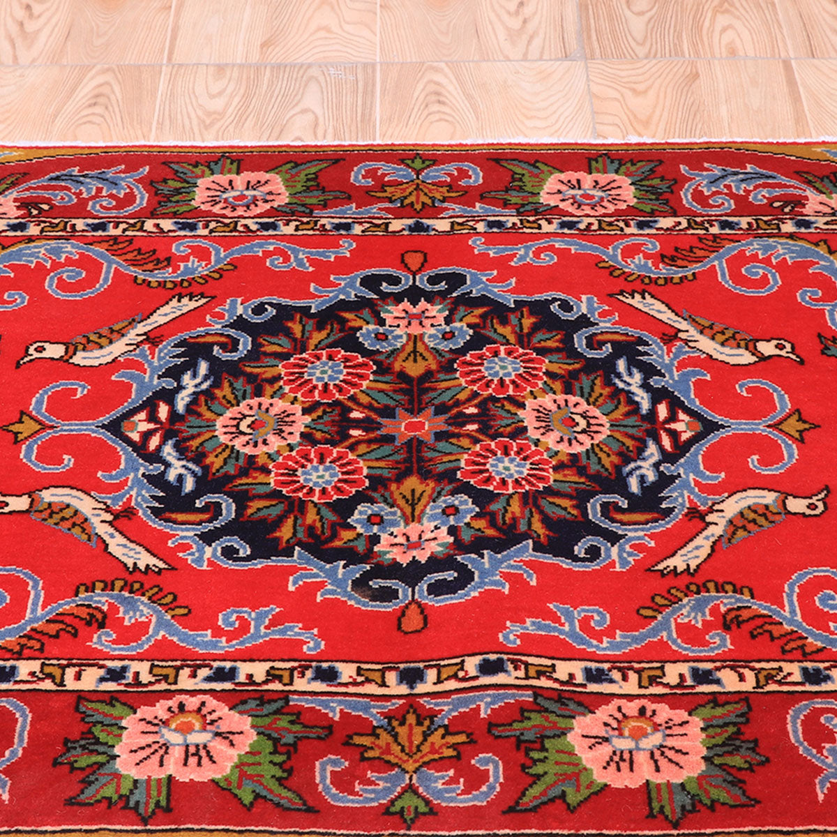 ペルシャ絨毯(イラン産)カーシャーン 97×67cm(FS-70052)