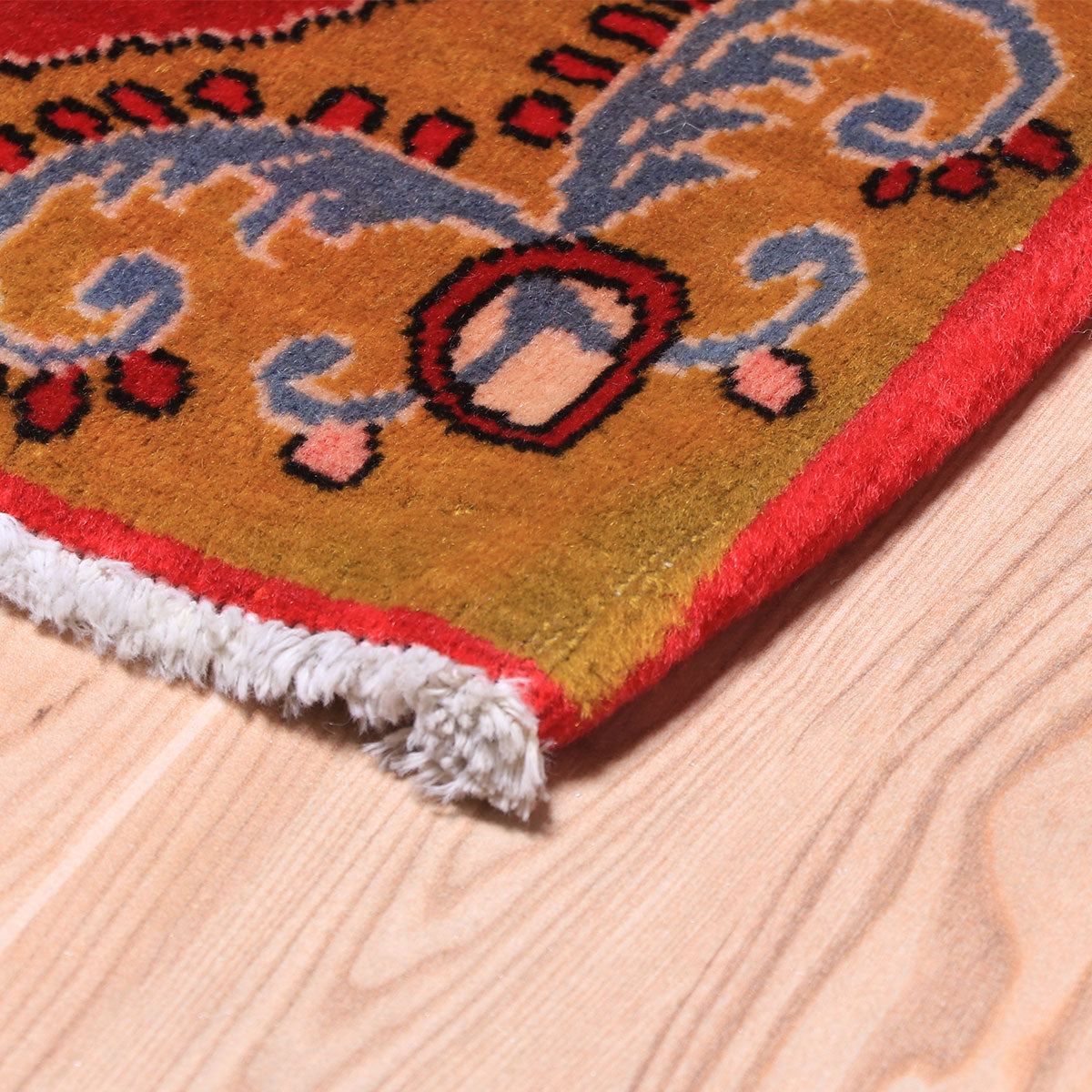 ペルシャ絨毯(イラン産)カーシャーン 97×67cm(FS-70052)