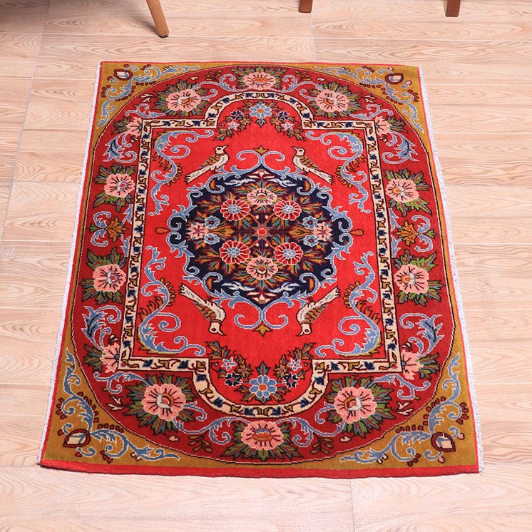 ペルシャ絨毯(イラン産)カーシャーン 97×67cm(FS-70052)