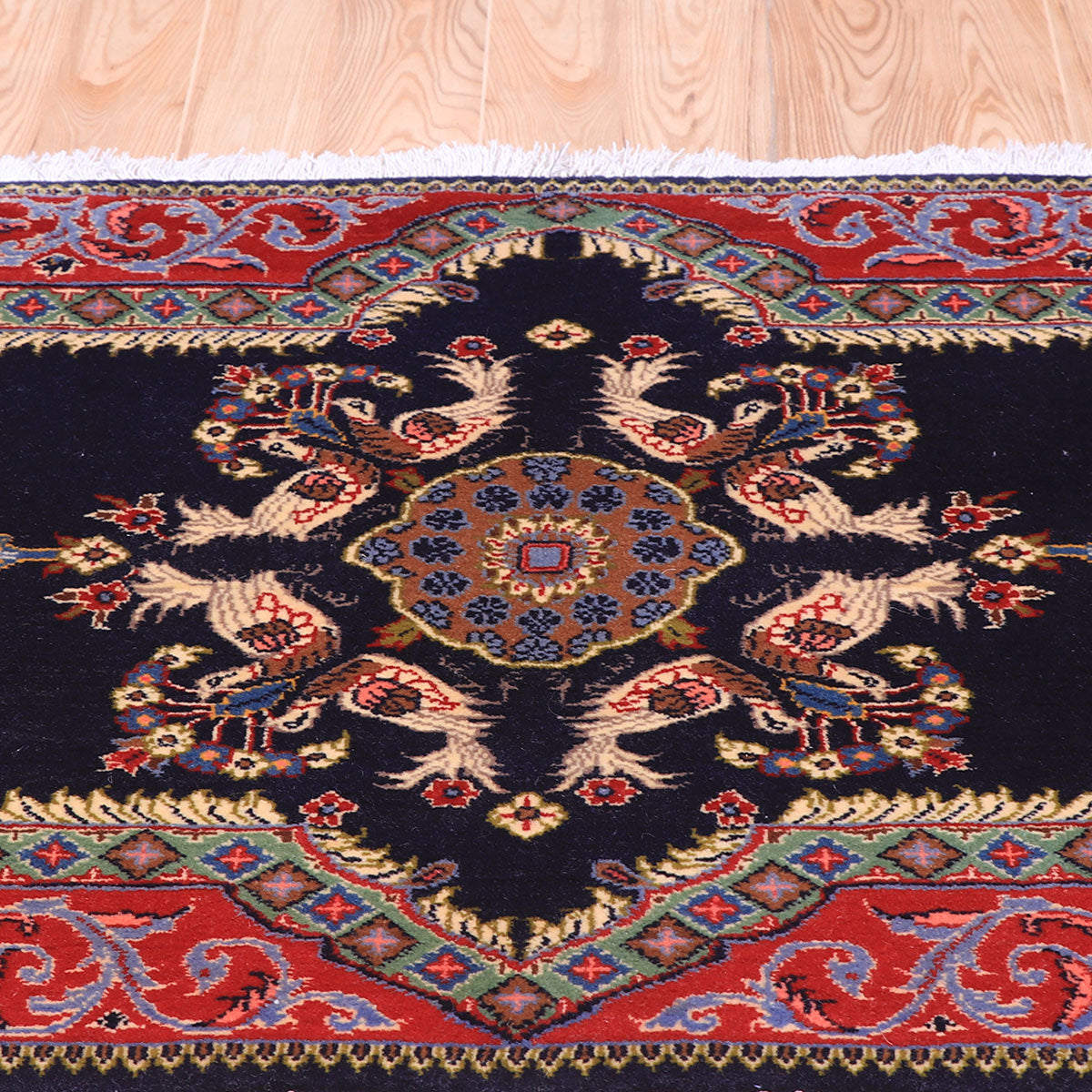 ペルシャ絨毯(イラン産)カーシャーン 101×67cm(FS-70054)