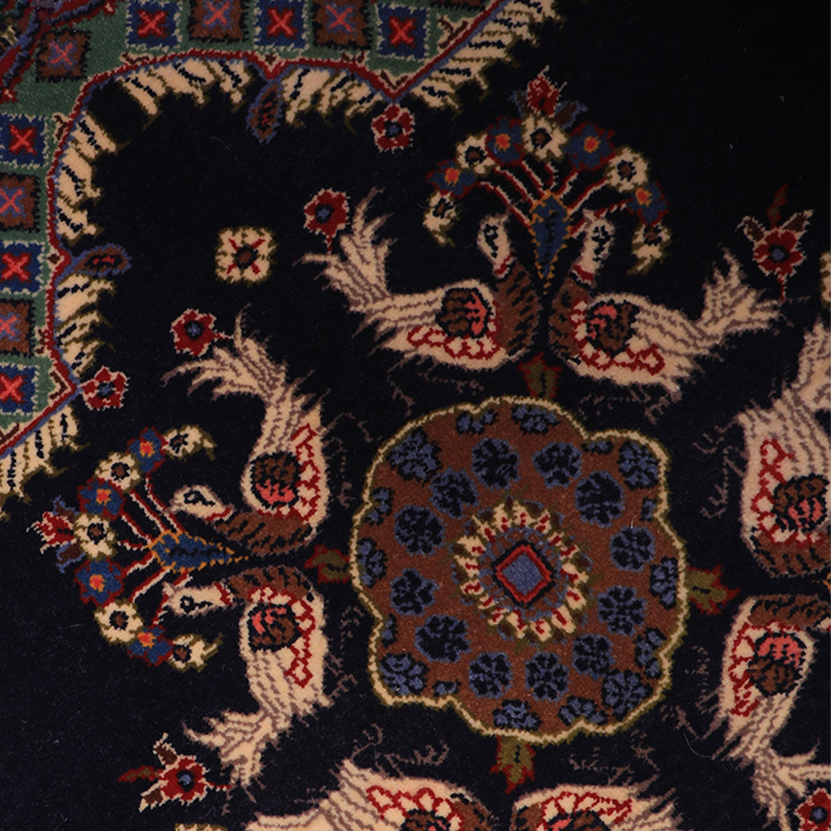 ペルシャ絨毯(イラン産)カーシャーン 101×67cm(FS-70054)