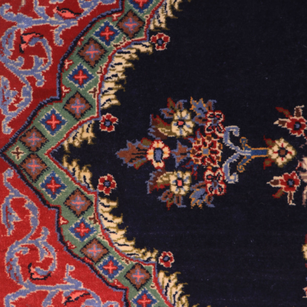 ペルシャ絨毯(イラン産)カーシャーン 101×67cm(FS-70054)