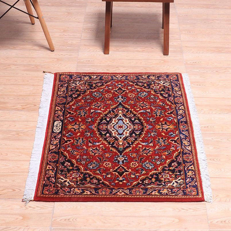ペルシャ絨毯(イラン産)カーシャーン 96×68cm(FS-70055)