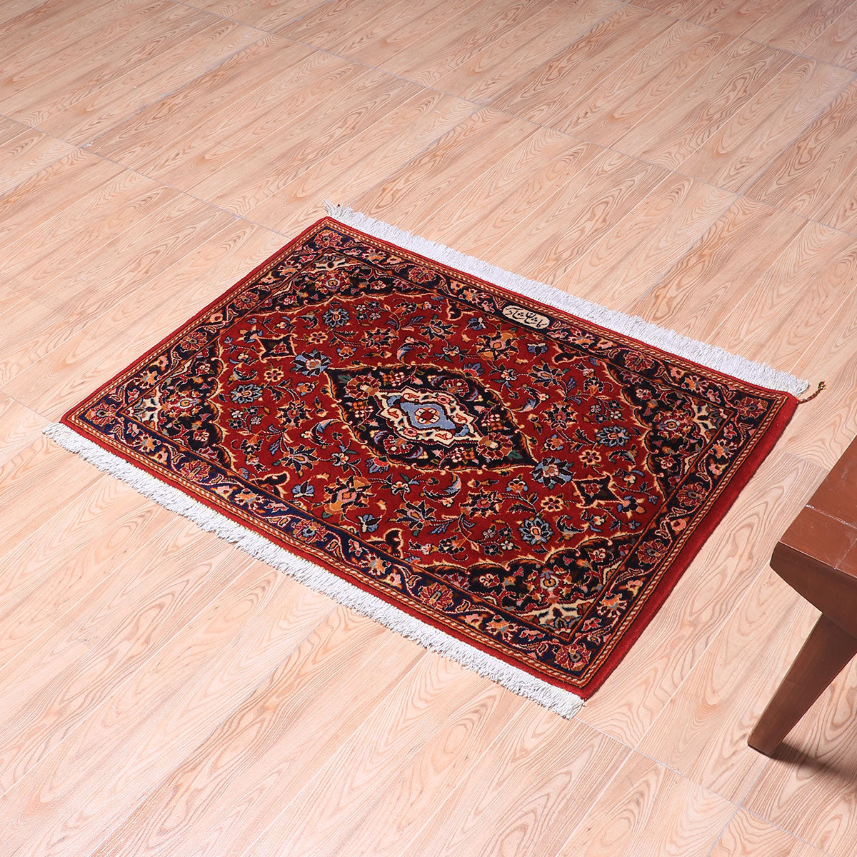 ペルシャ絨毯(イラン産)カーシャーン 96×68cm(FS-70055)