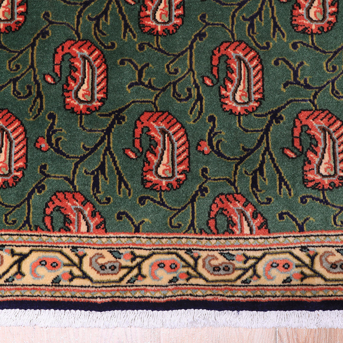 ペルシャ絨毯(イラン産)クム 87×61cm(FS-70056)