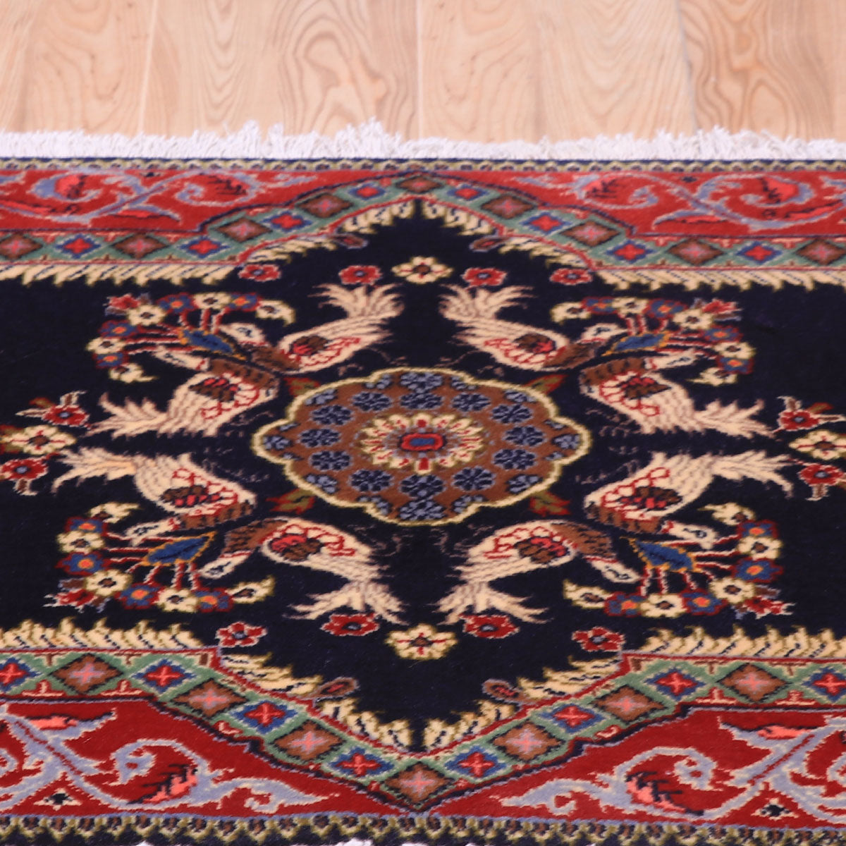 ペルシャ絨毯(イラン産)カーシャーン 102×63cm(FS-70057)