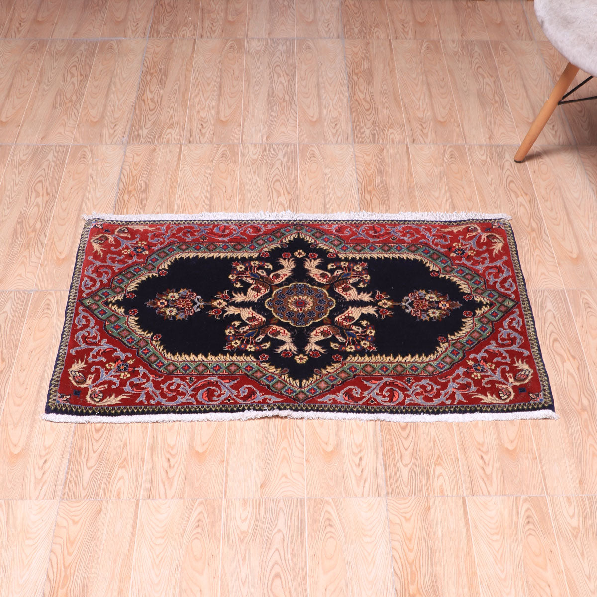 ペルシャ絨毯(イラン産)カーシャーン 102×63cm(FS-70057)