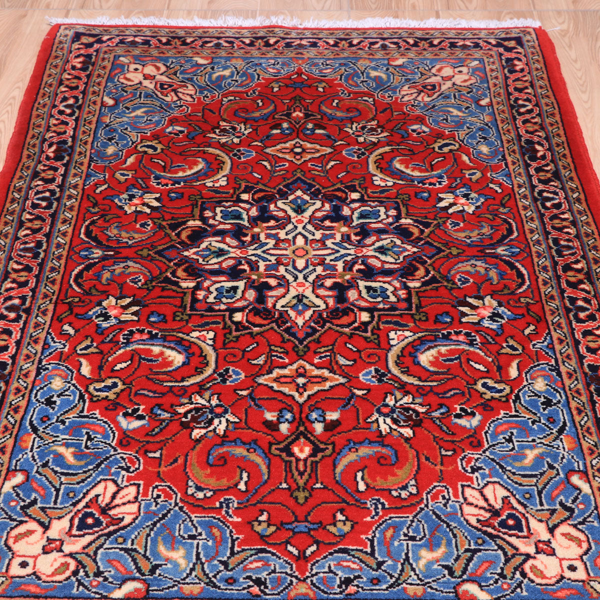 ペルシャ絨毯(イラン産)サルーク 132×79cm(FS-70058)